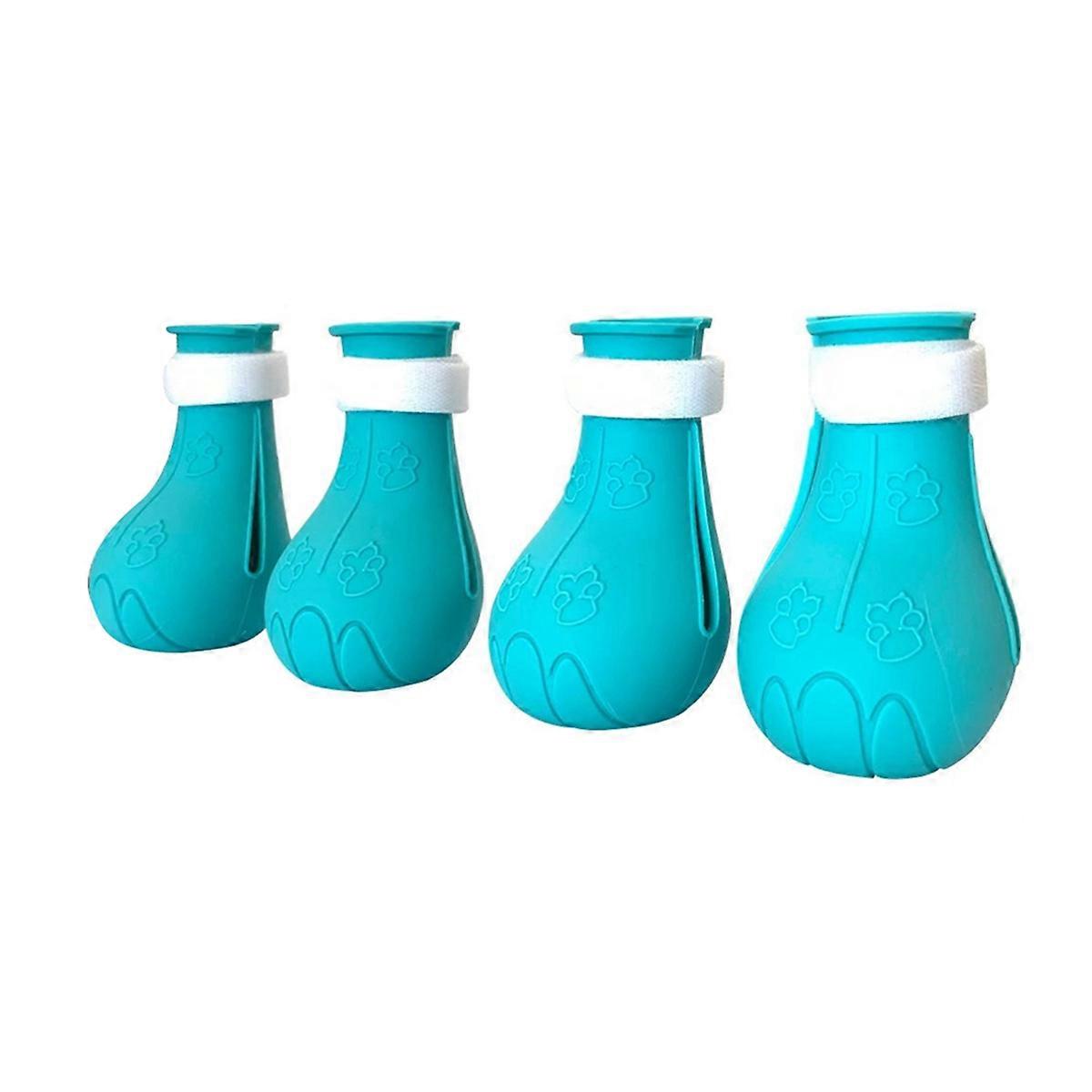 4 Pcs Adjustable Anti-Scratch Cat Protector Boots for Grooming Bathing,Protect Your Furniture and S