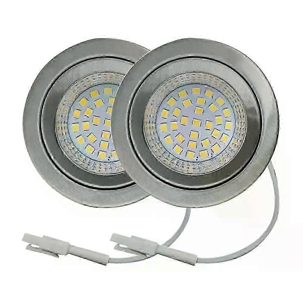 2-Pack 230V 25W LED Cooker Range Hood Light for 60mm Hole Clear Glass Smoke Exhauster Ventilator Cabinet Lamp =20W Halogen Bulb