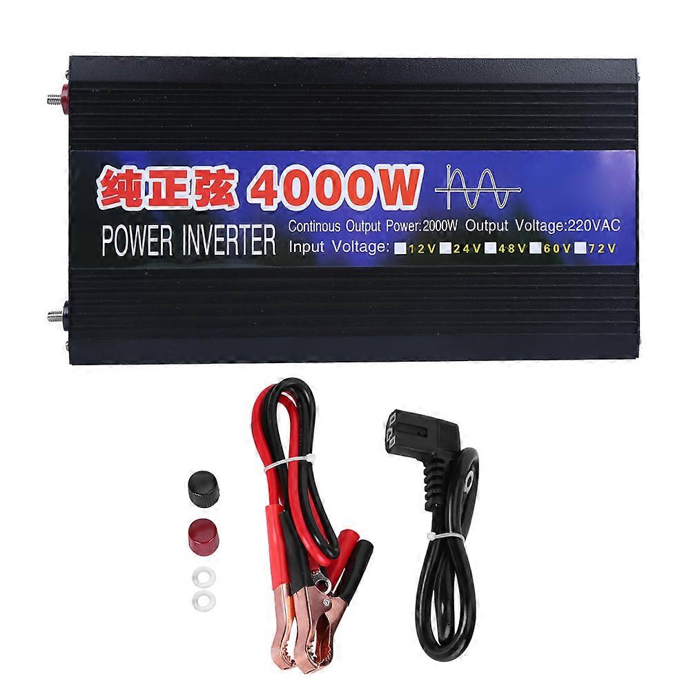 Pure Sine Wave Inverter DC to AC Converter Car DC/AC Inverters 4000W Dual Digital Display