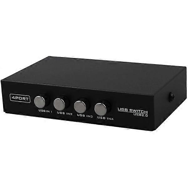 Newest Mini 4 Port USB Printer Switch Splitter
