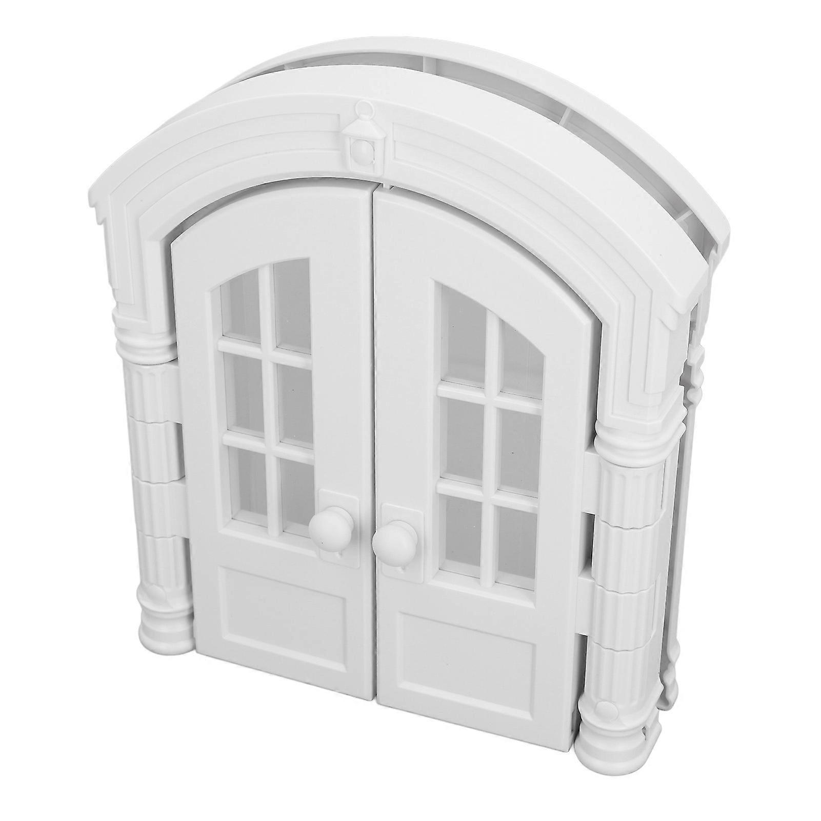 Secure White Interior Cat Door 24x27.5x7.2cm Easy Install
