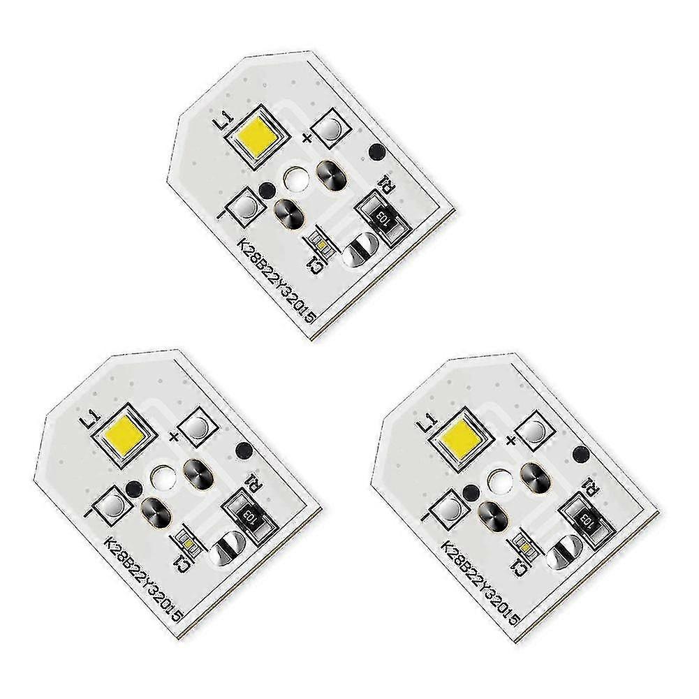 3-Pack LED Bulbs for Refrigerator Replacement, Suitable for Multiple Models, White Plastic Style