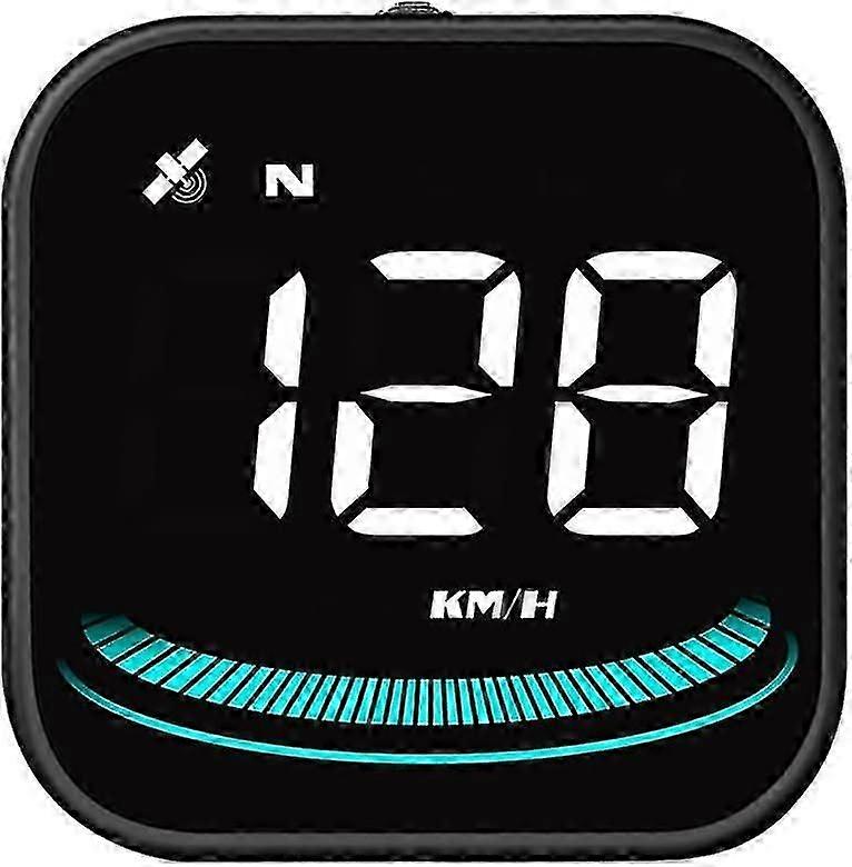 Car HUD Heads-Up Display with Speedometer and GPS Alerts  Smart Digital Accessory for All Vehicles in Sleek Black