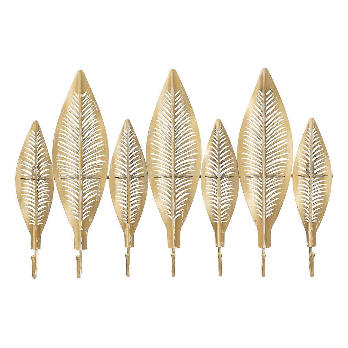 מתלה מעיל קיר דף 7, זהב, מתכת, 42.5x6x65 ס"מ