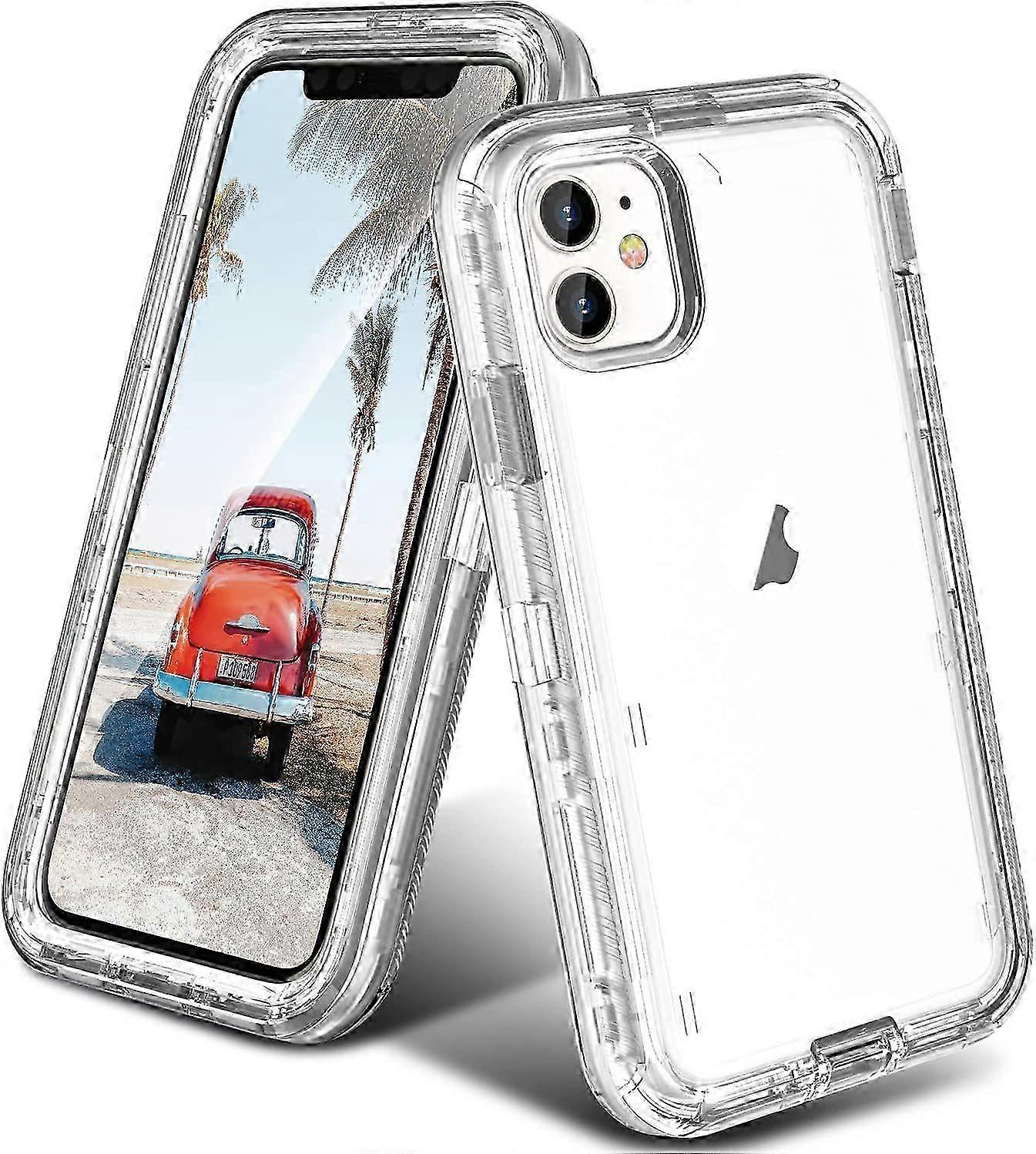 Case Compatible with iPhone 12/12 Pro Case, Heavy Duty Shockproof Anti-Fall Clear case