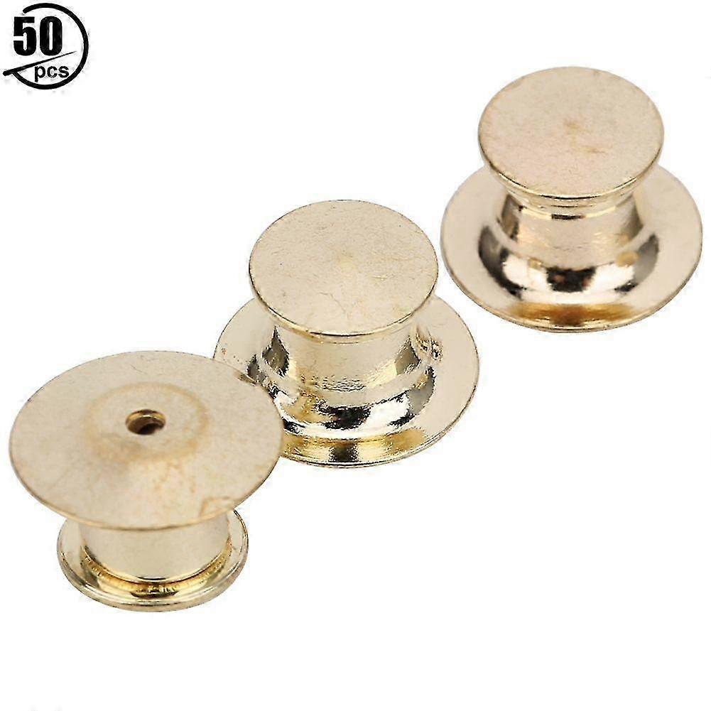 2025 Latest Model 50pcs Brooch Pin Backs Bag Locking Fastener Flat Hat Name
