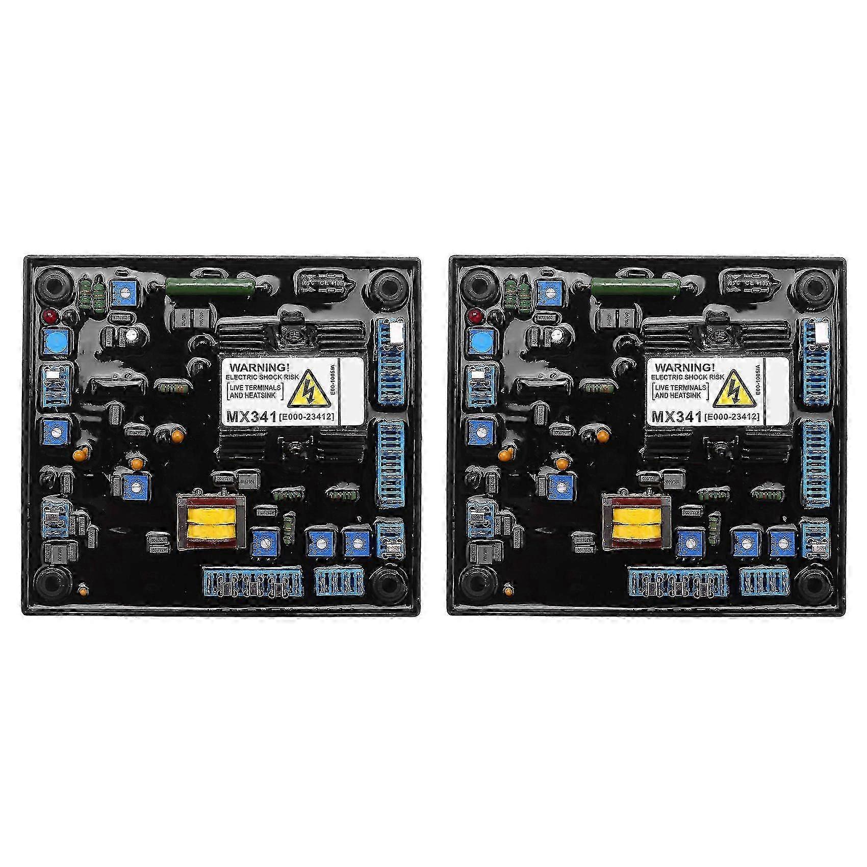 2x Avr Mx341 Two Phase Sensed Automatic Voltage Regulator For Generator