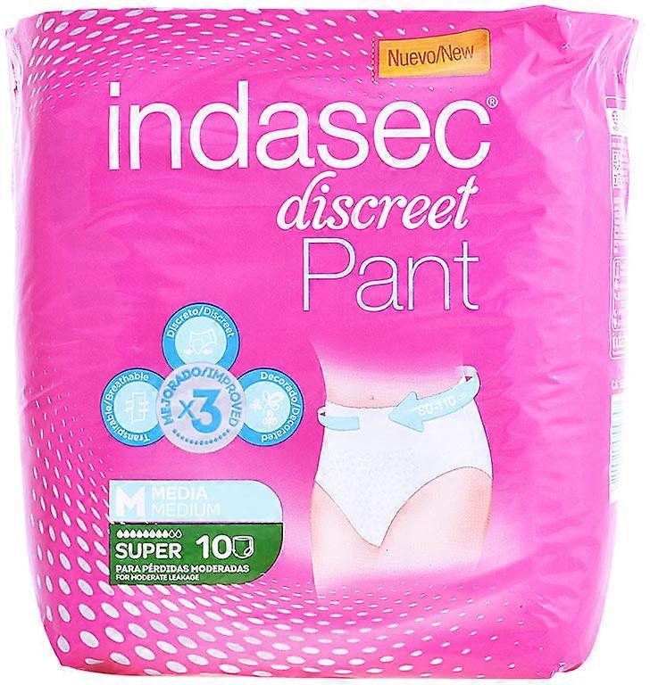 Indasec Super Pant Medium Størrelse 10 U