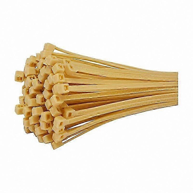 Beige Nylon Nippusitteet, 1,8 mm x 100 mm, 100 kpl parvekkeen puutarhan ja terassin järjestämiseen