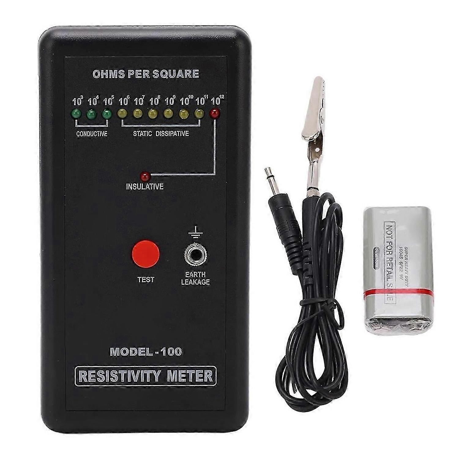 Surfaces Resistance Tester, Electrostatic Static Resistivity Meter