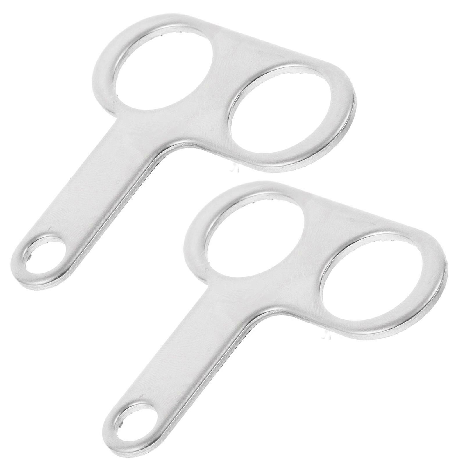 Stainless Steel Motorcycle Handlebar Mount Clamps Bracket for Rear View Mirror 2Pcs