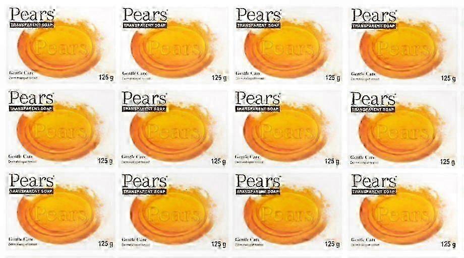 Mild Moisturizing Transparent Soap 125g (12-Pack) - Gentle Formula for Sensitive Skin Care