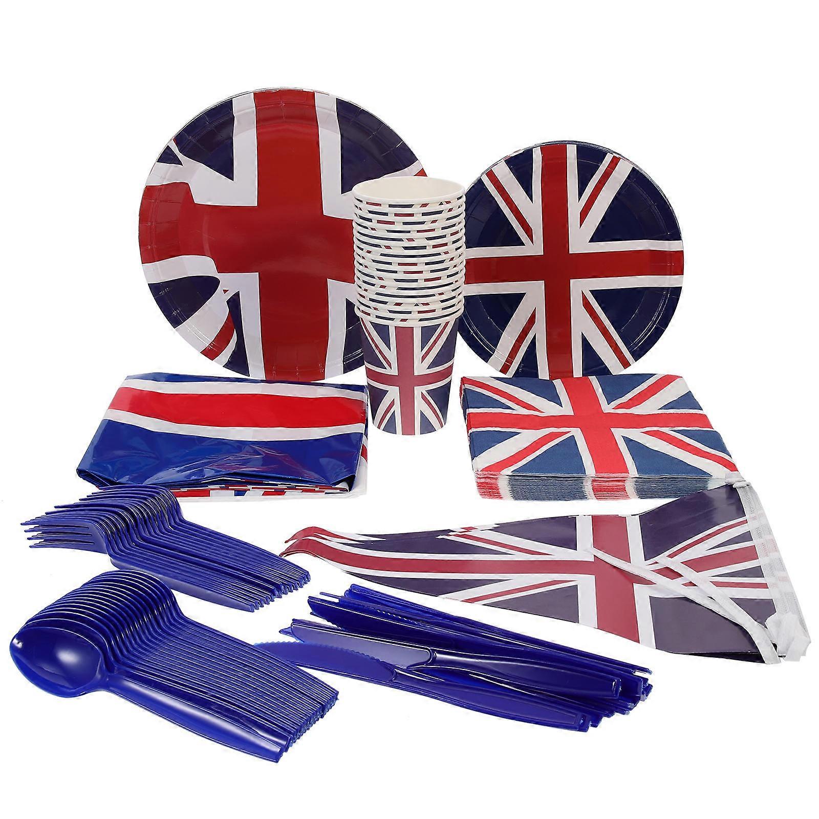 Paper for Party Use 1Set Union Jack Kit