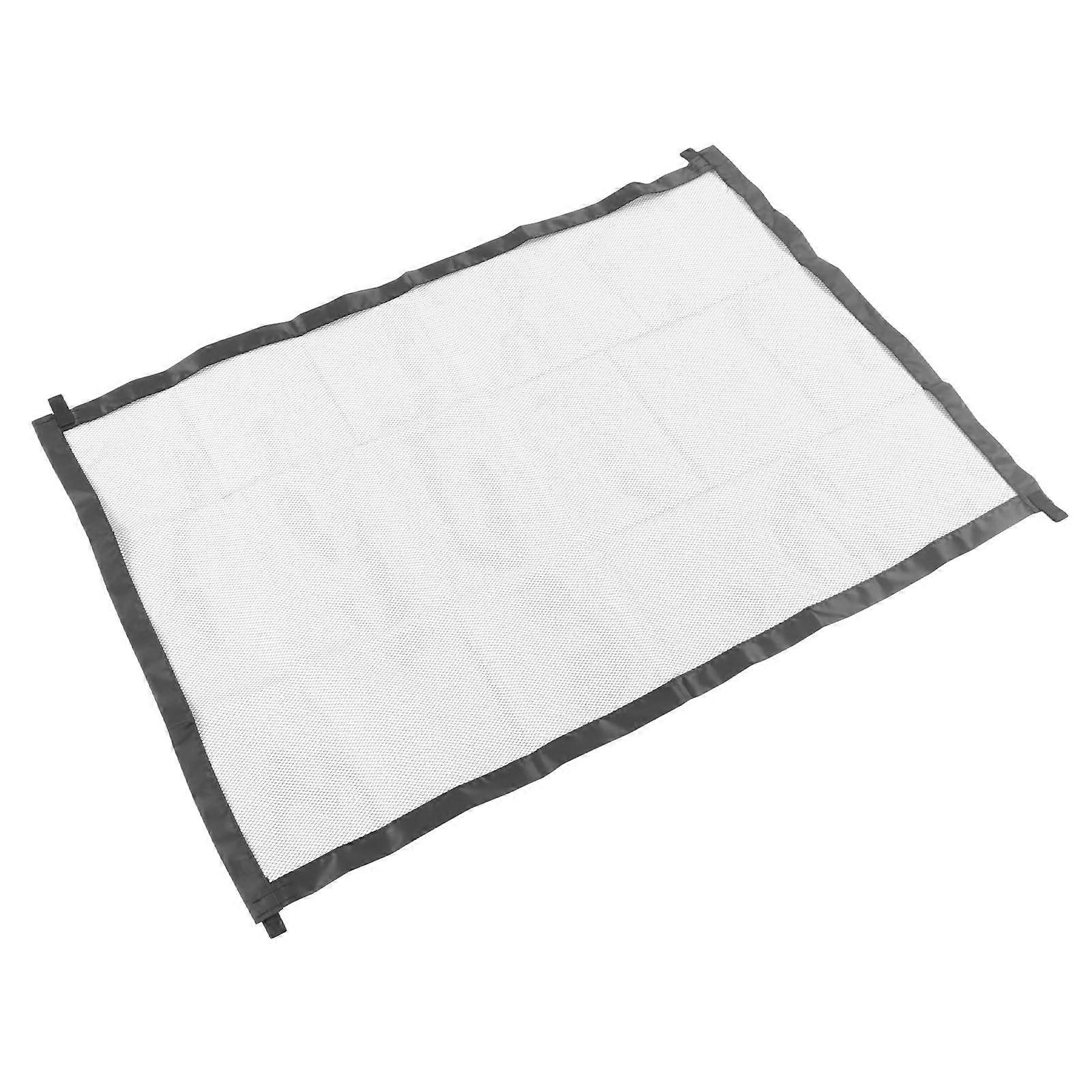 Expandable Dog Mesh Gate Folding Safe Enclosure Baby Gate with 5 Hooks for Doorways Stairways Type 1