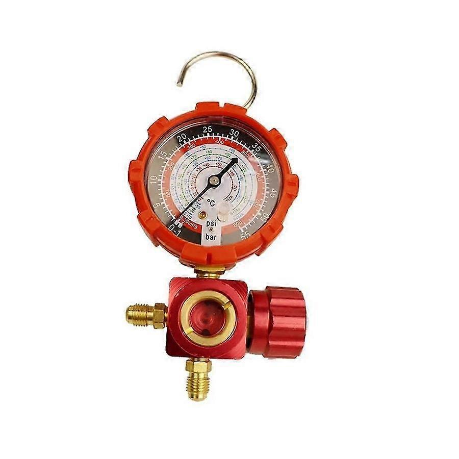 R410A R22 R134A R404A Refrigerant Air Condition Gauge Manifold 800Psi with Visual Mirror