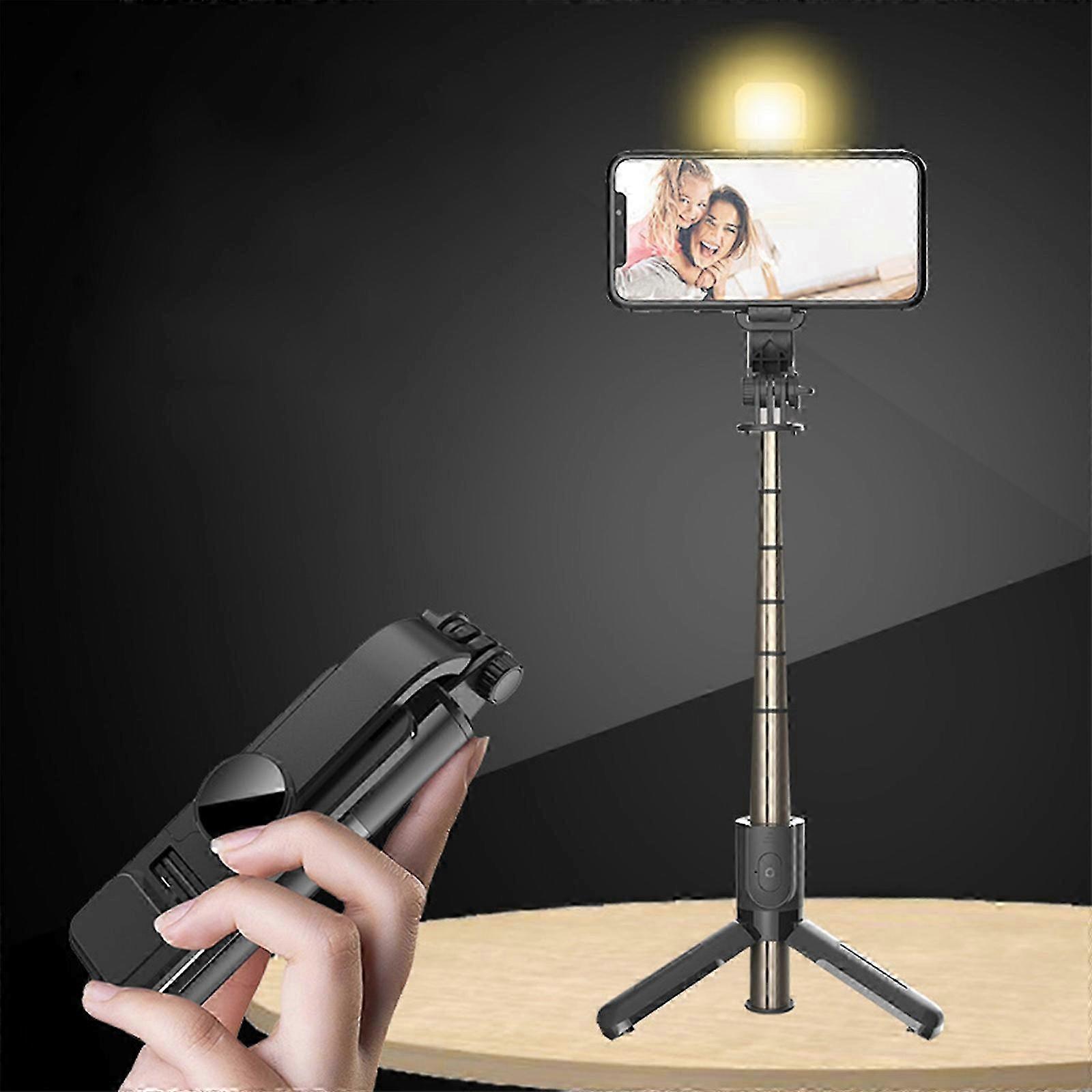 Outdoor Travel Photography Handheld Gimbal Selfie Stick With Shakes Retractable Stabilizer Desktop Phone Holders For Streaming Tabletop Tripod Use BBB