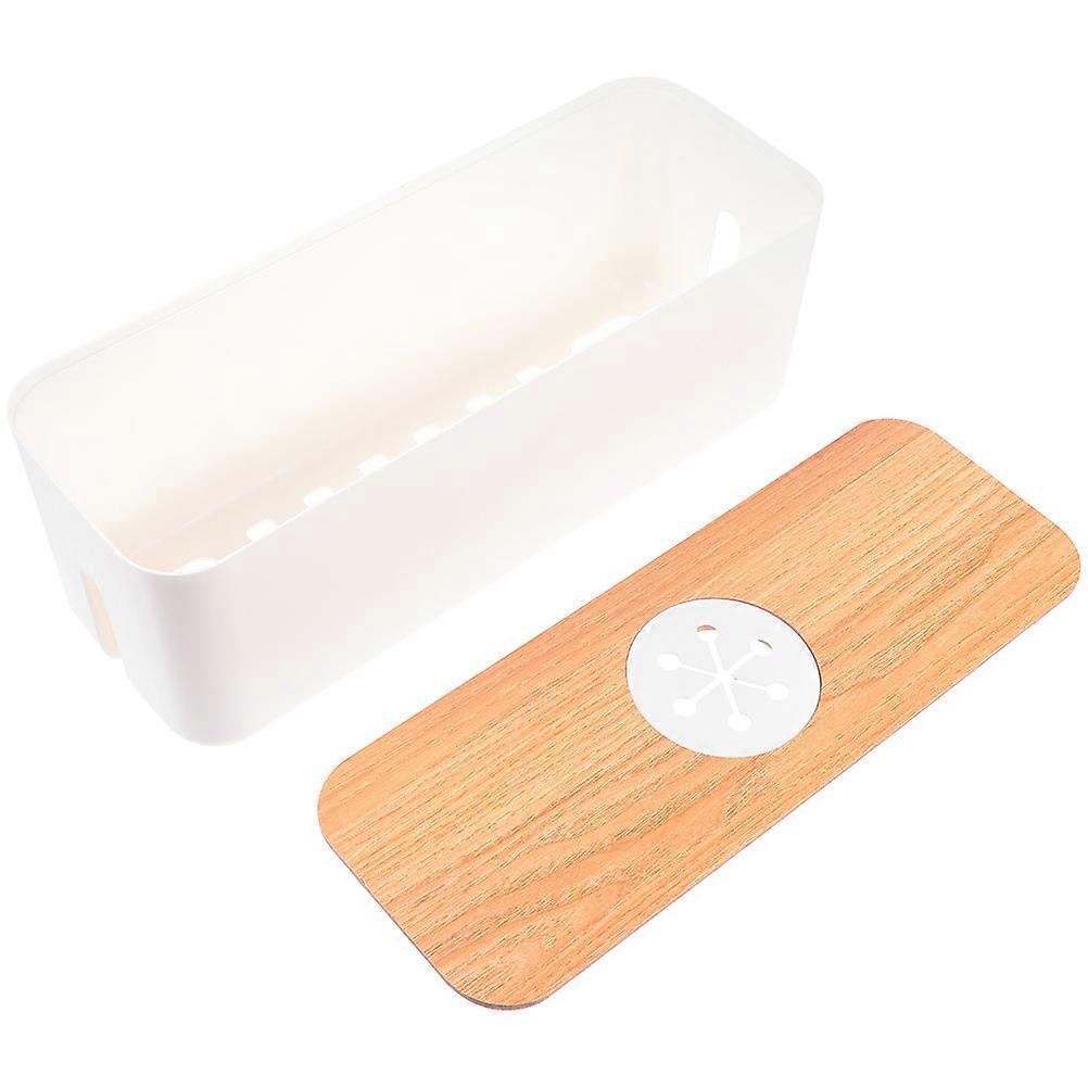 Cord Storage Box Cable Organizer Box for Storage Use 2Pcs ABS Material