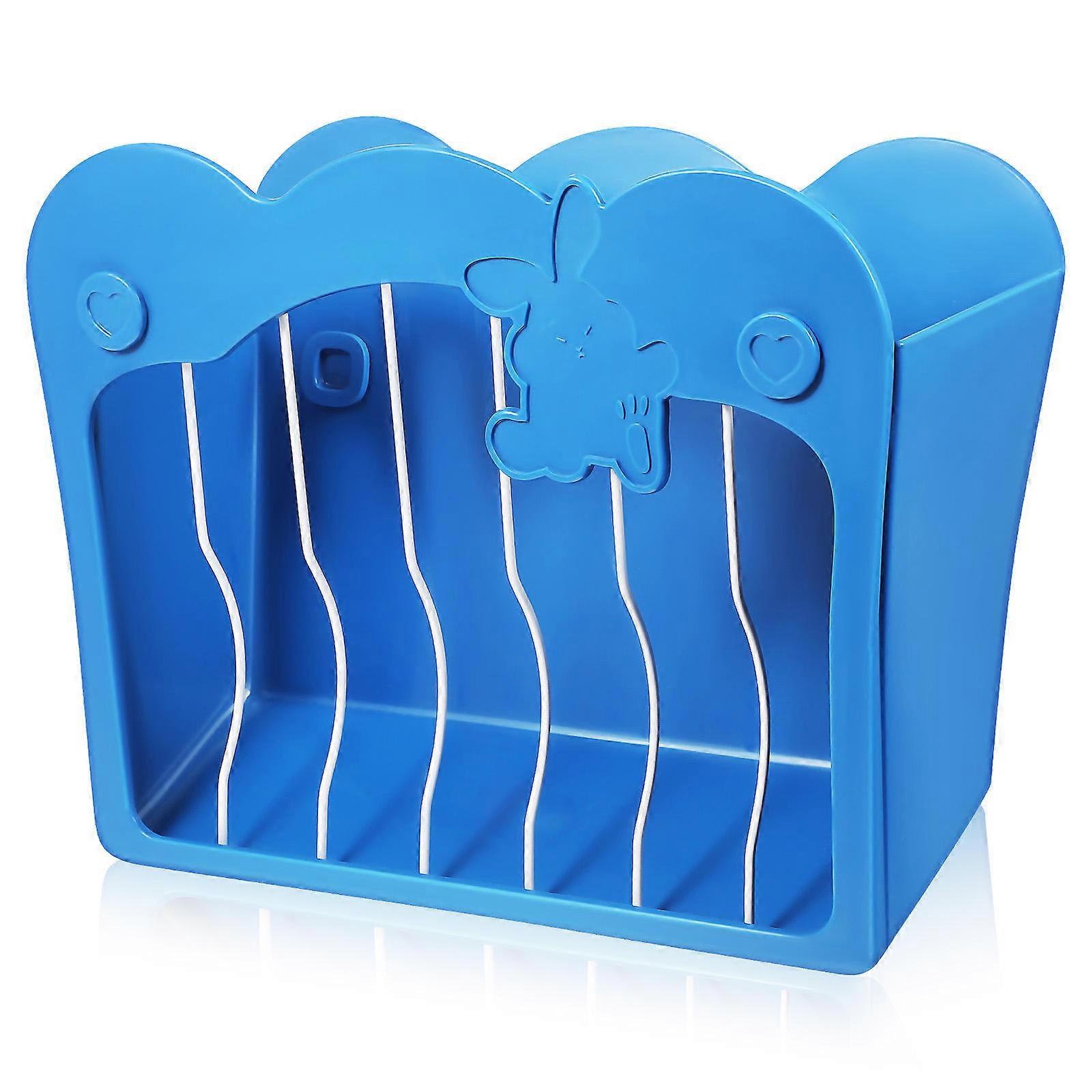 Chinchilla Hay Feeder Plastic Rack for Storage Use with 3Pcs Holder