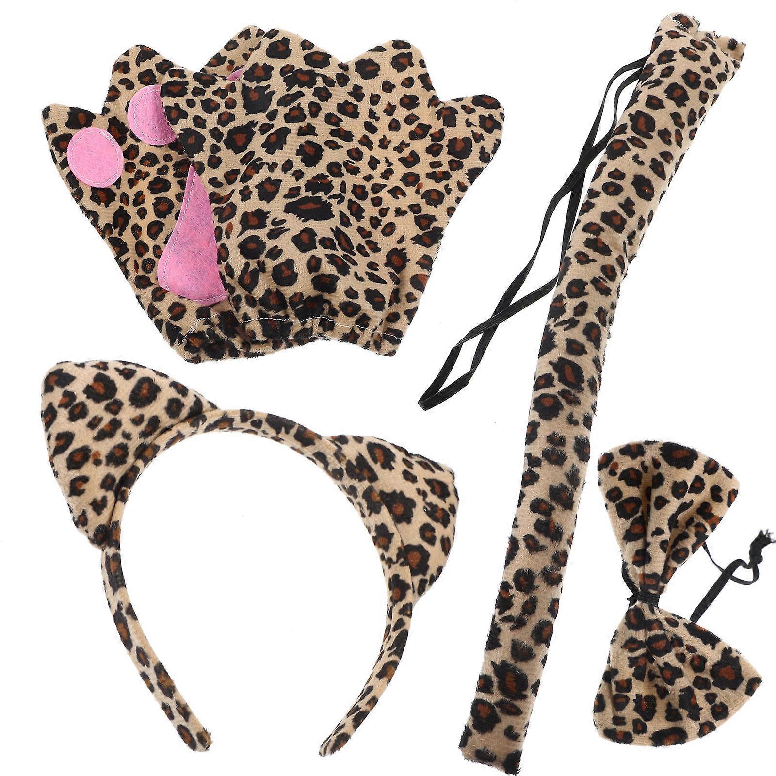 Halloween Cosplay Leopard Set Role-Playing Headband for Adults 2Sets