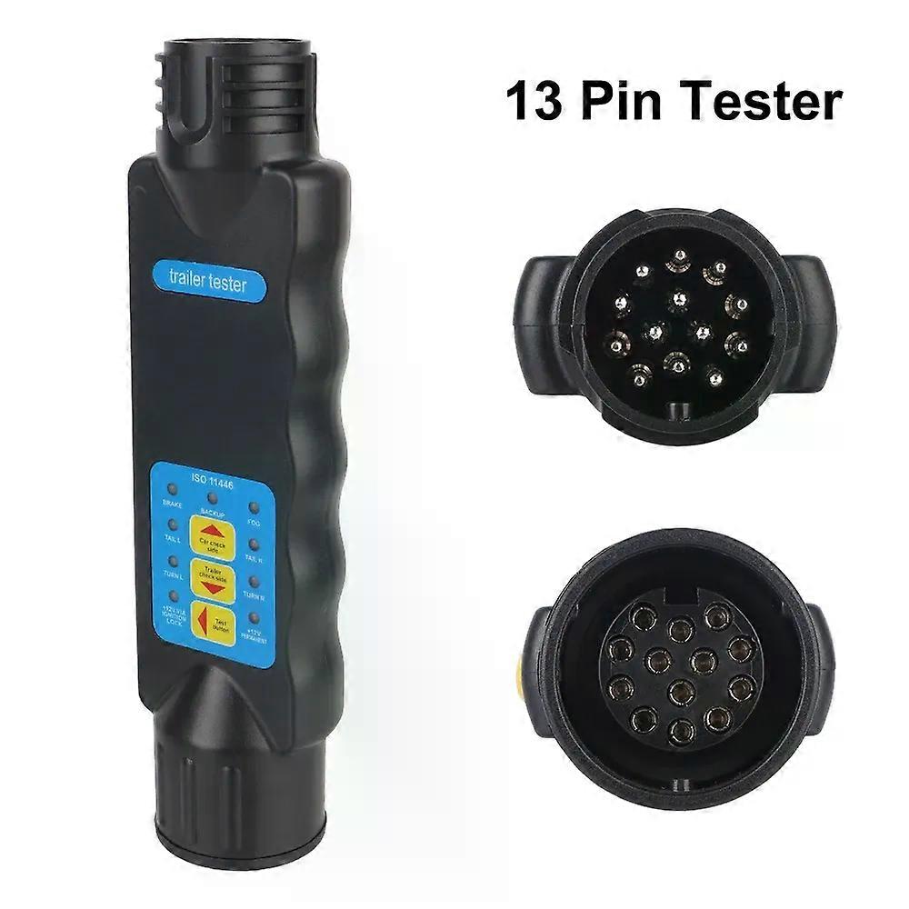 7 / 13 Pin Plug Socket 12V Trailer Tester Wiring Circuit Light Test Car Truck RV Caravan Accessories Diagnostic Tools Universal