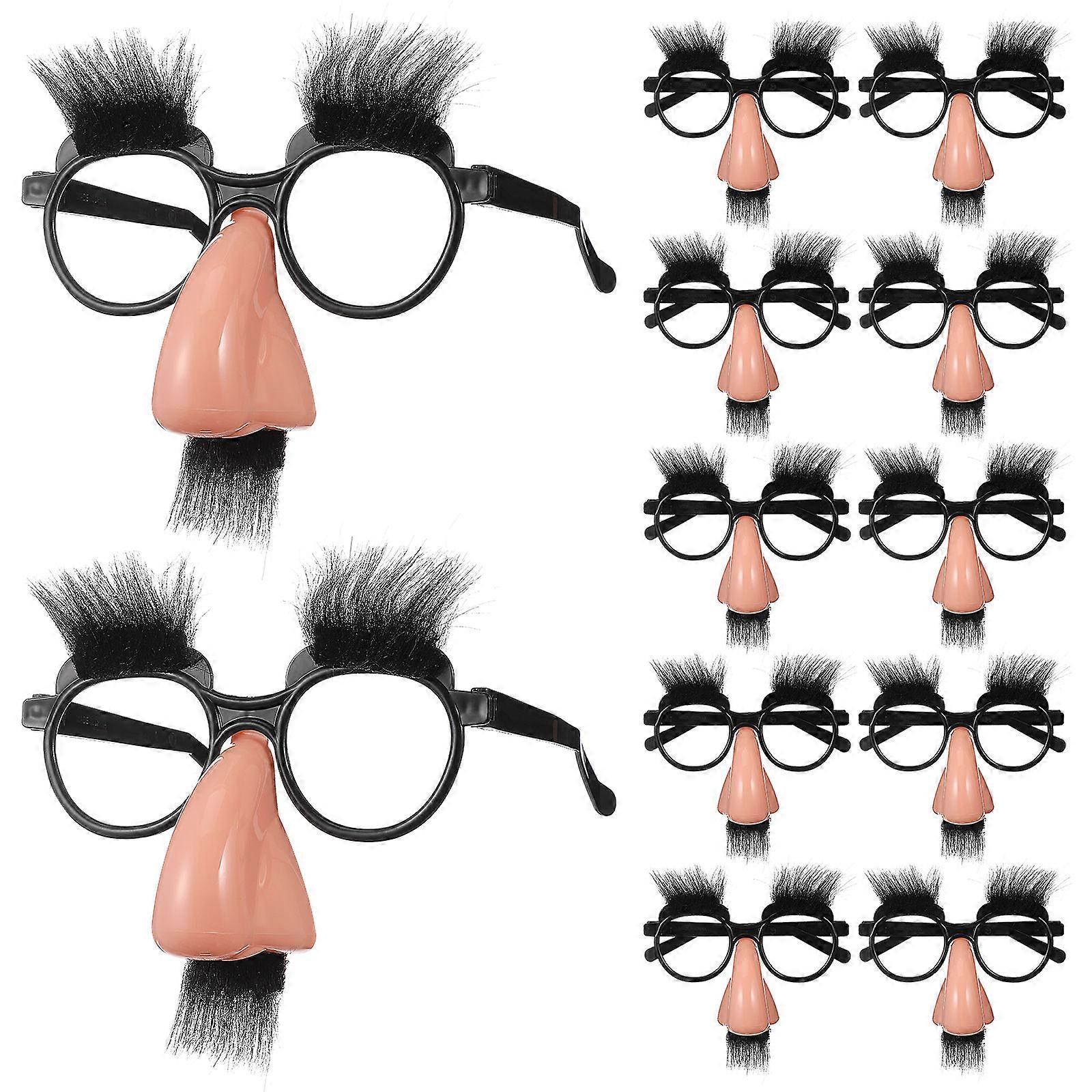 Big Nose Beard Glasses for Costume Party 72Pcs Decoration Props