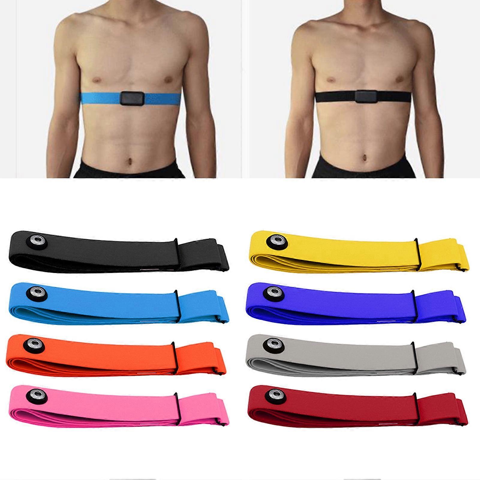 rygai Fitness Sensor Long Battery Life Tear Resistant Soft Chest Strap Heart Rate Monitor Health,Blue