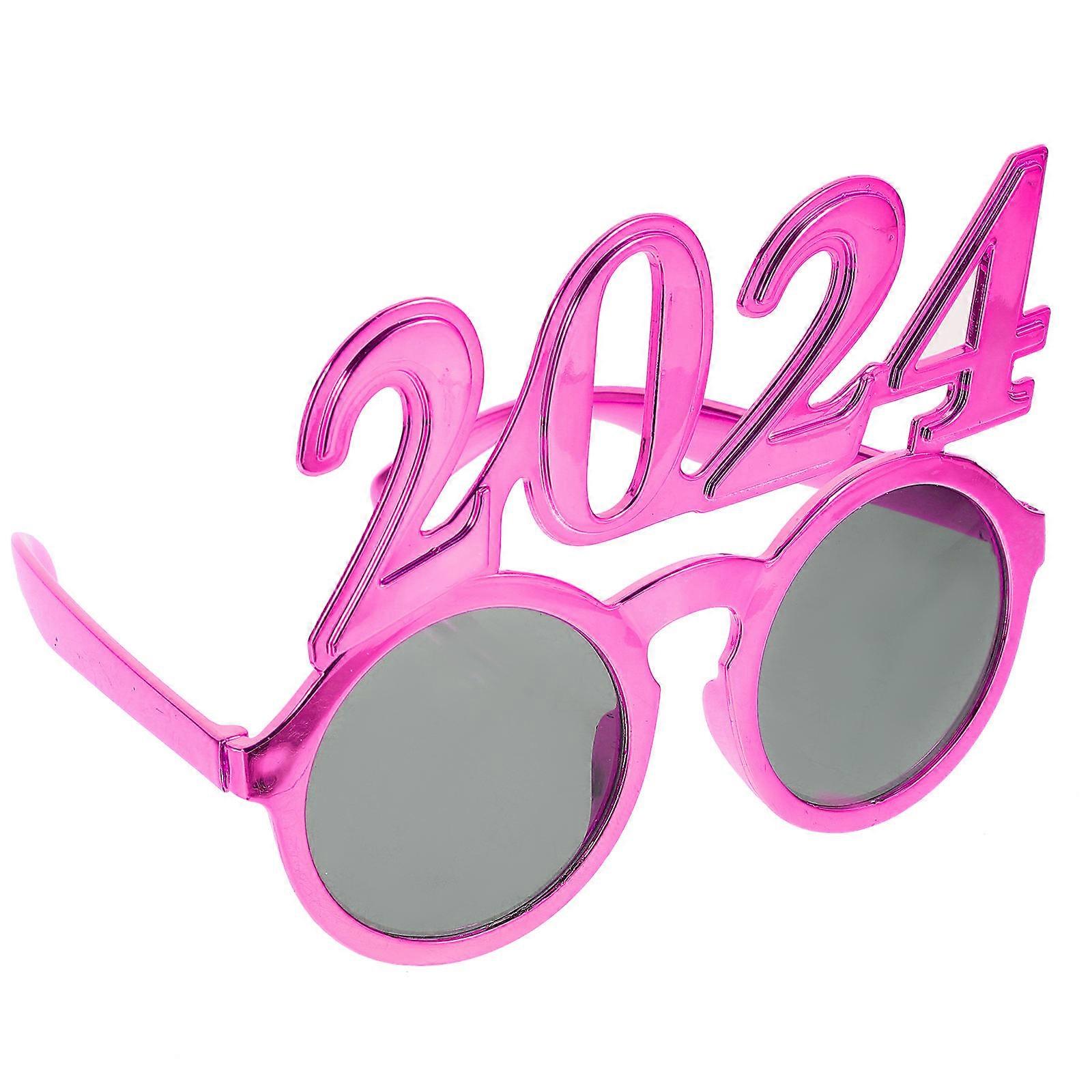 Festive Decoration Number Sign Sunglasses Party Use 14.5X13.5X11CM Bright Rosy Color 1Pack