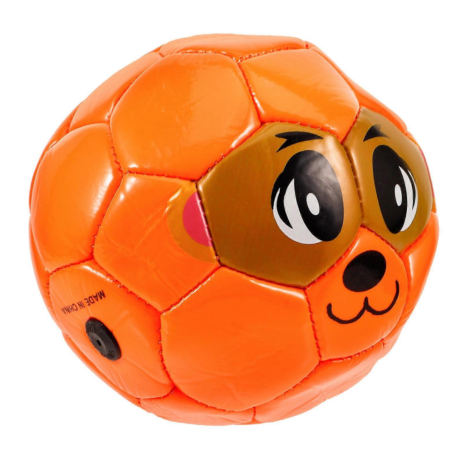 2Pcs Kids Soccer Ball for Exercising and Game Playing Orange PVC