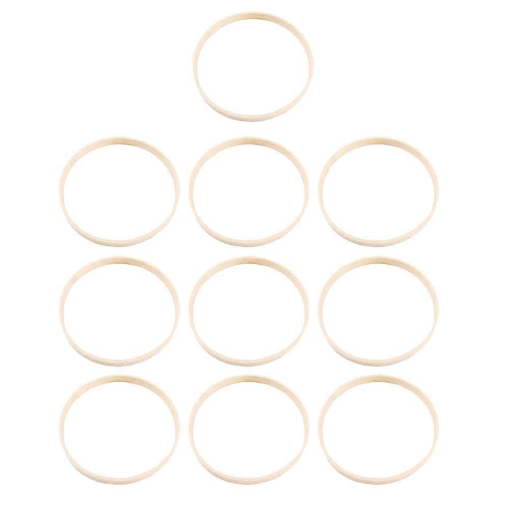 Dreamcatcher Ring Bamboo Tool for DIY Craft Projects 30Pcs Beige