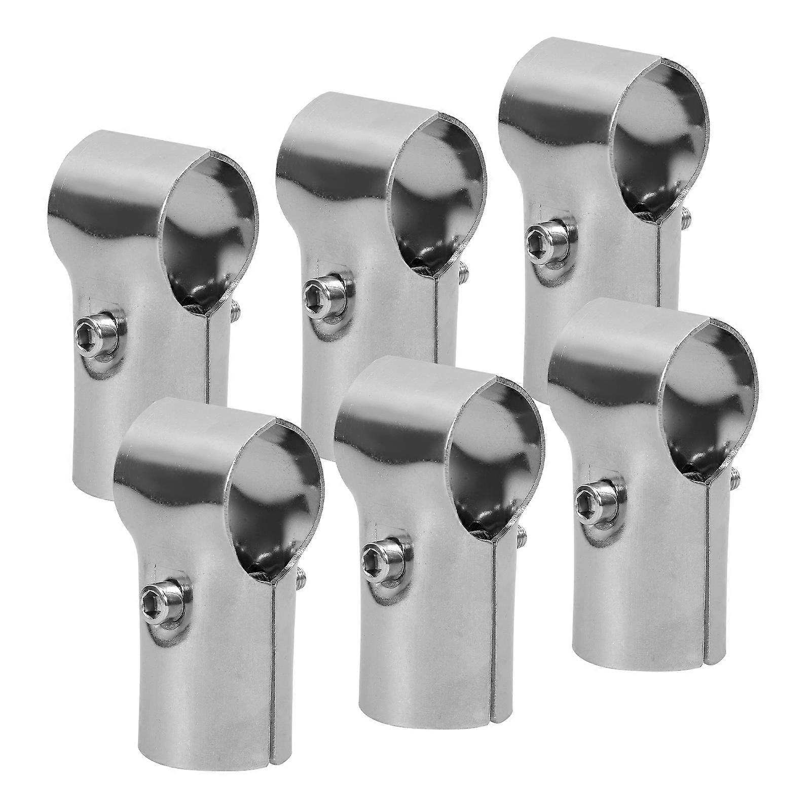 Pipe Clamp Connector Structural Stainless Steel for Home Use 18Pcs