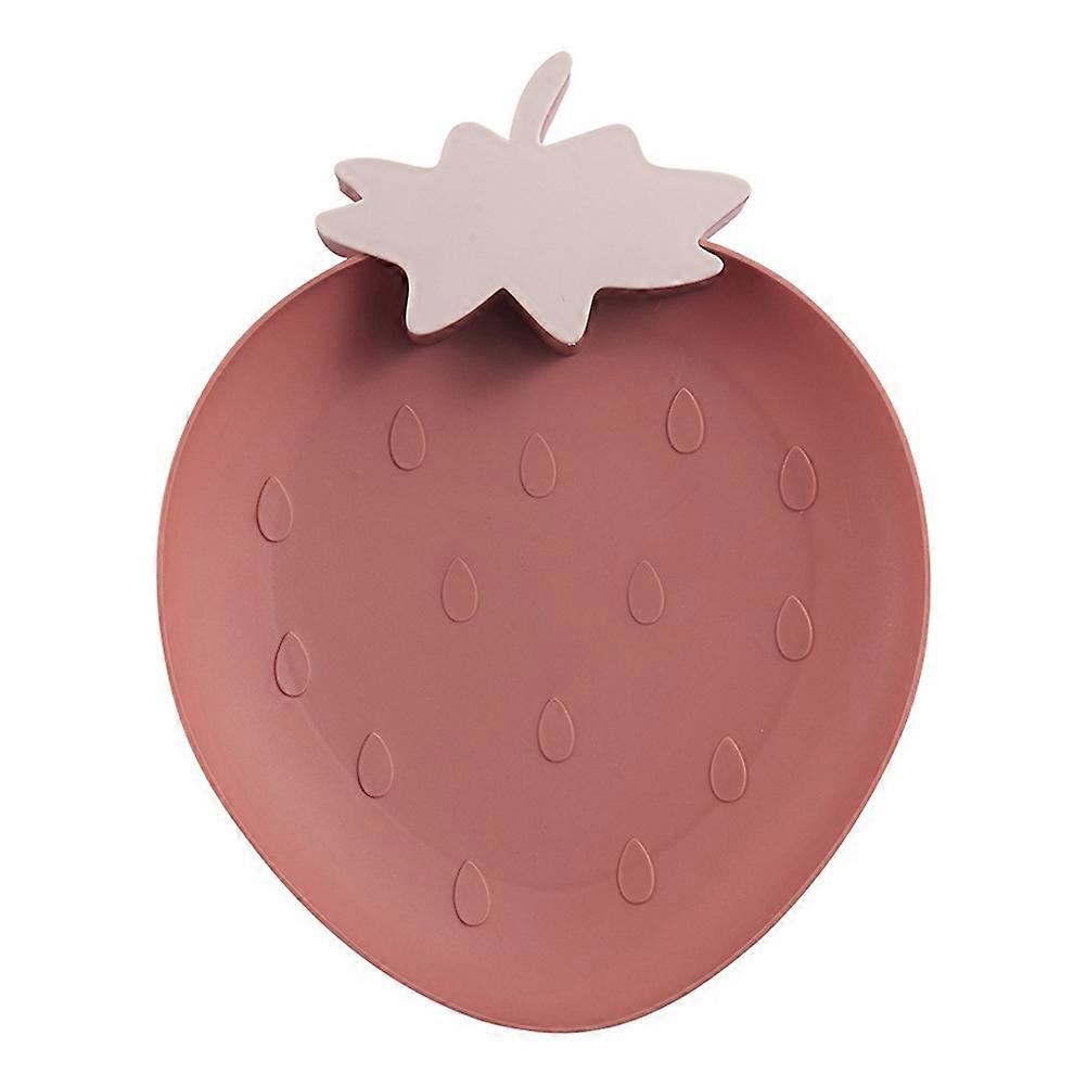Fruit Shaped Plates for Home Use Dark Red 27 x 21 x 3.5 cm Serving Food 3Pcs