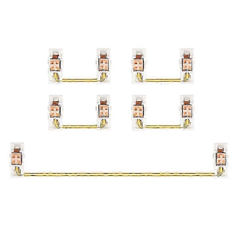 Optimized Gold Plated Stabilizer Plate for Custom Mechanical Keyboards, 2U to 6.25U Range
