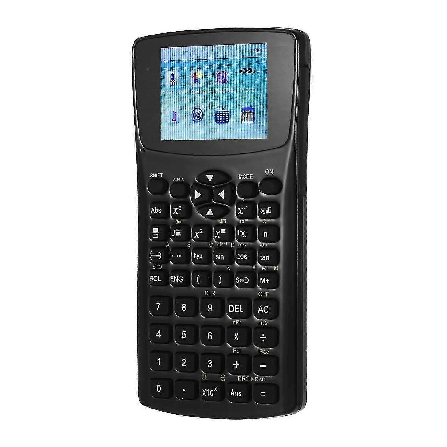 2025 Multi-function Portable 2.4 inch Display Screen Scientific Calculator, Support Sound Recording / Radio / Music & Video Playing / Picture Browsing