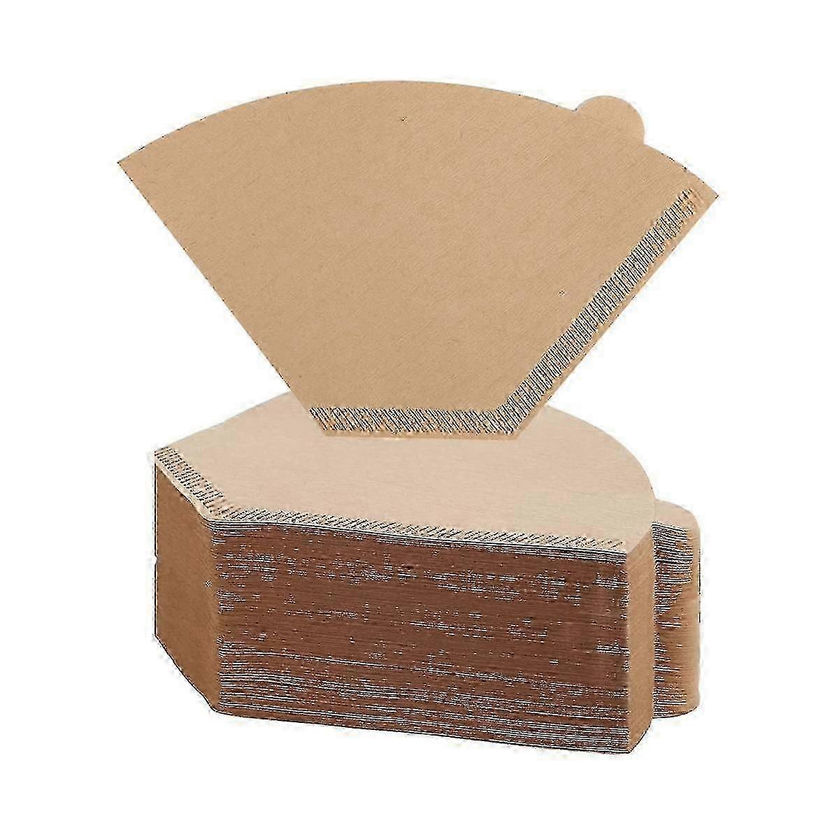 200Pcs Coffee Filter Natural Unbleached Coffee Filters Cone Paper Disposable Coffee Filters for Pou
