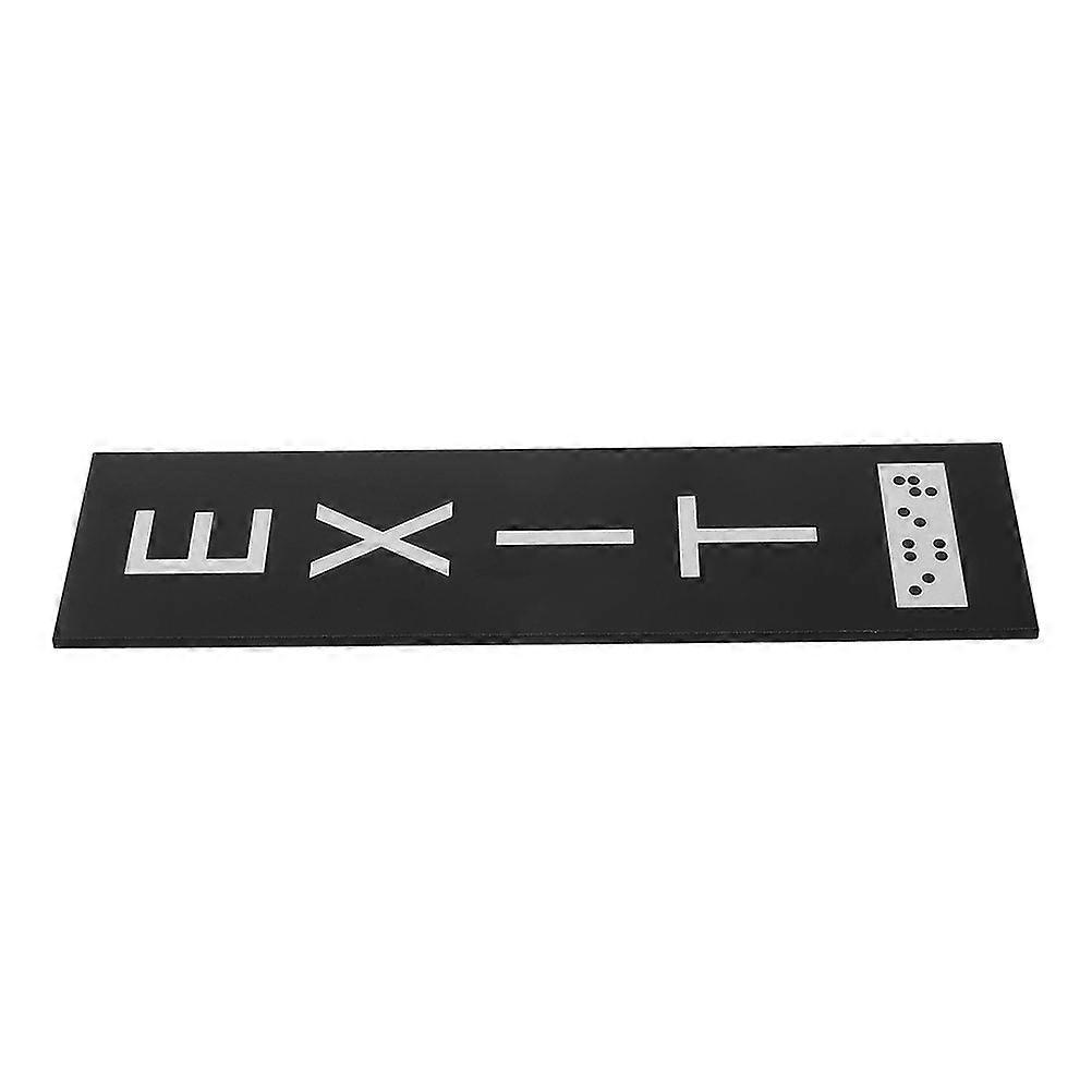 Emergency Sign Acrylic Exit Sign for Door with Adhesive 2Pcs for Office Safety