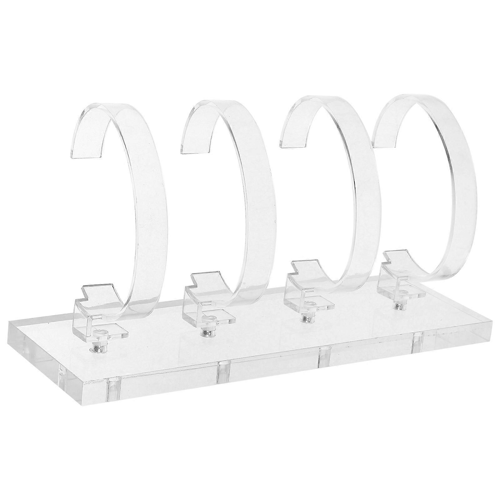 3Pcs Transparent Acrylic Watch Stand for Display Wrist Watch Holder