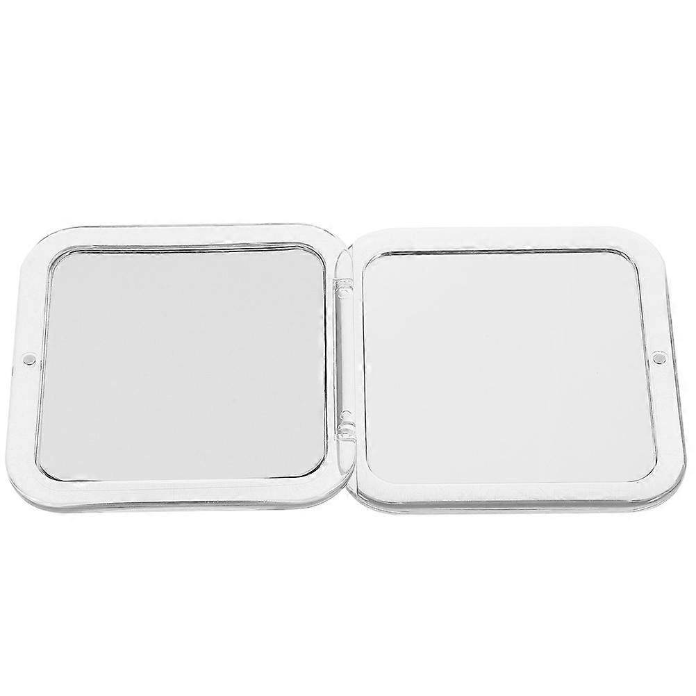 Grey Pocket Mirror Compact Mirror for Daily Use 2Pcs Foldable Magnifying Glass