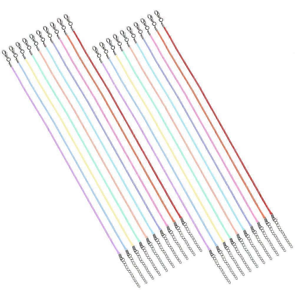 DIY Pendant Hanging Rope Wax String for Necklace Crafts 40Pcs Assorted