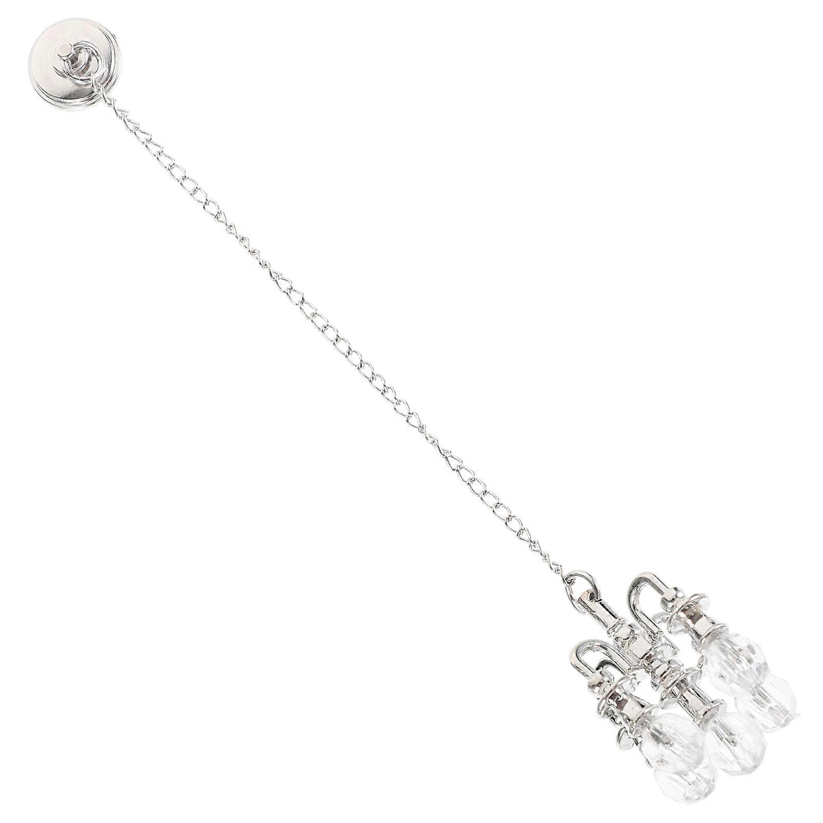 Mini Chandelier Alloy Mini Ceiling Lamp for Decoration 6Pcs