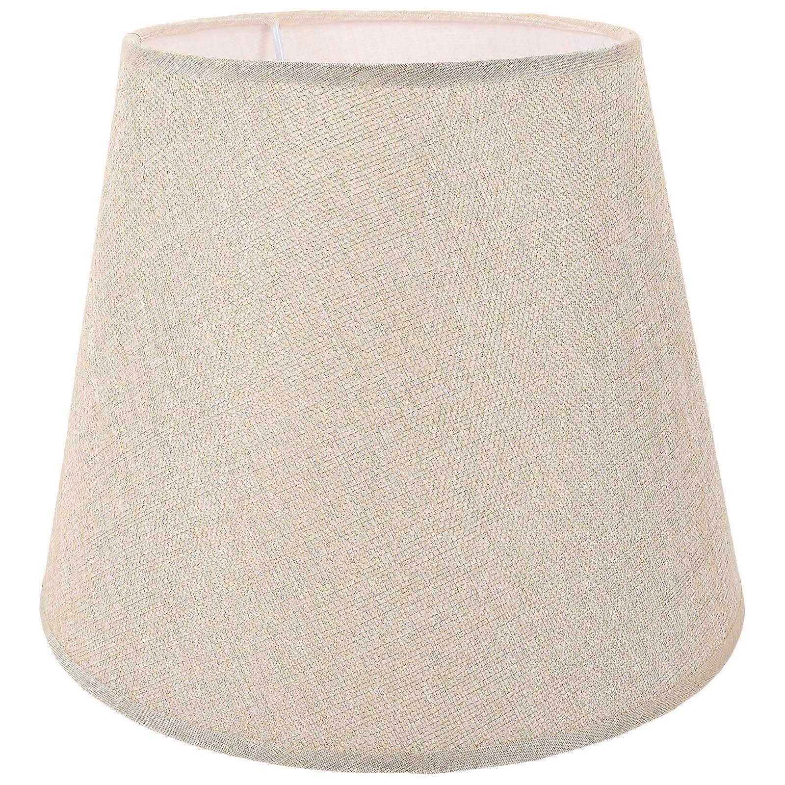 Desk Lamp Shade Beige Cloth Replacement 2Pcs Table Lamp Cover Set