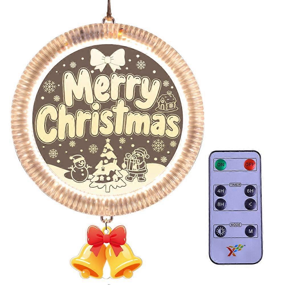 Acrylic Plastic Lamp Usb Rechargeable 3Modes Remote Control Led Christmas