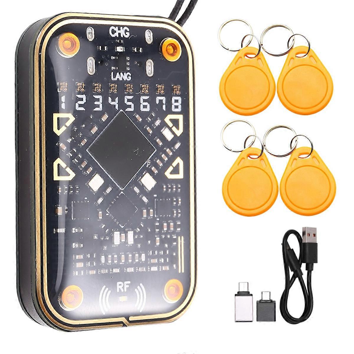 Chameleon Ultra V2.0 RFID Smart Chip Reader Emulator+4xUID Keychain