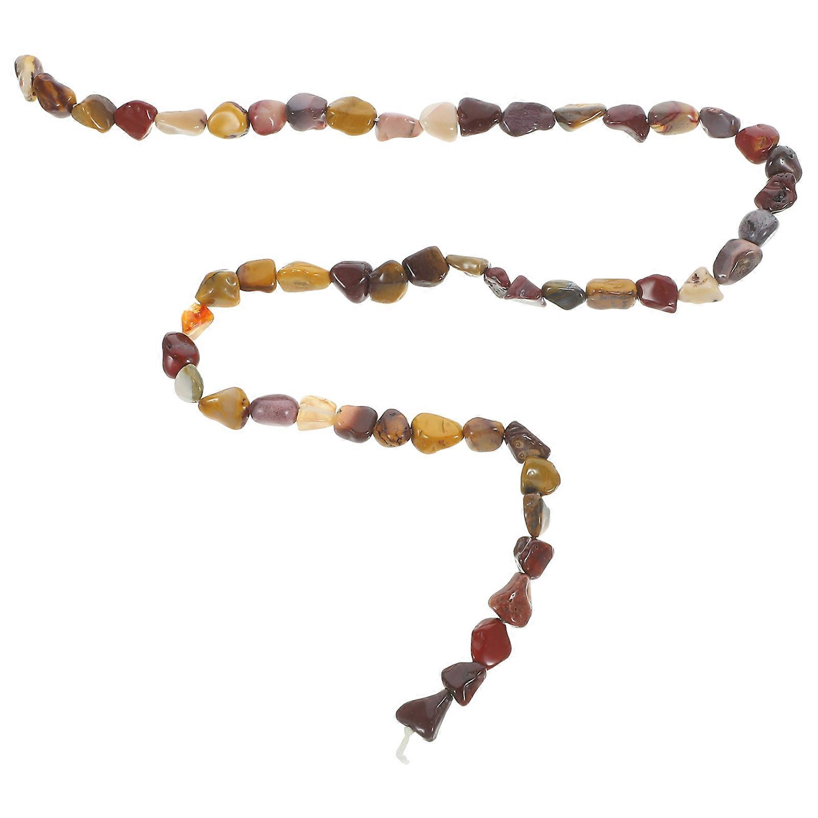 DIY Stone Beads Strings Strand Decorative String for 5 Strings Jewelry