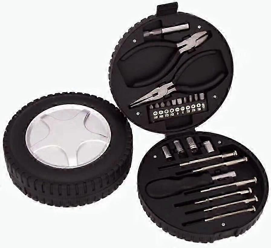 24 Piece Tool Case Complete Car Tool Case With Storage Case Small Tool Case For Home, Car Installati