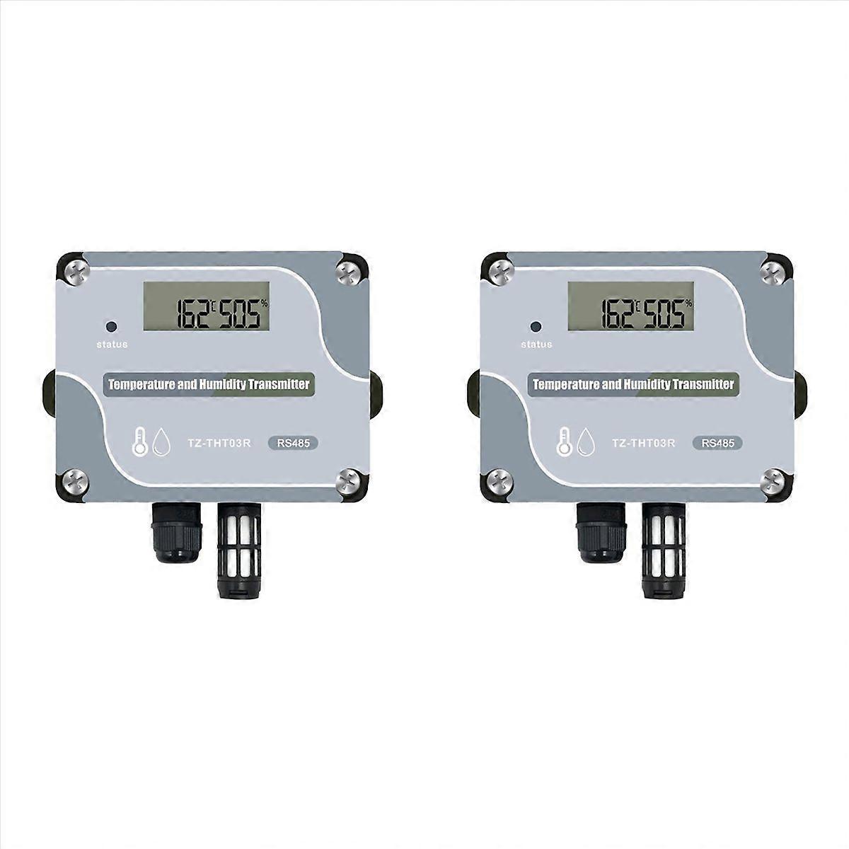 2X RS485 Temperature Humidity Sensor Modbus RTU Temp Sensor Digital Industrial Temp and Humidity Tra