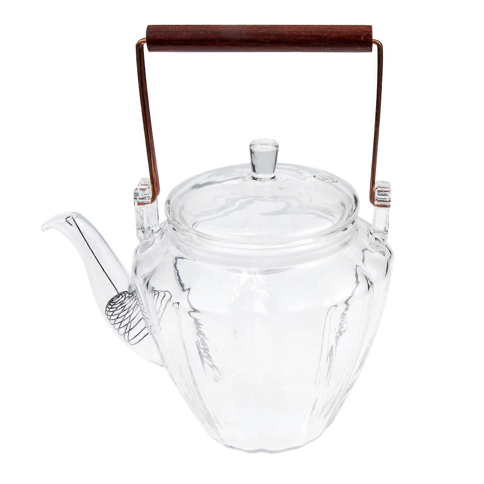 Glass Teapot Delicate Tea Kettle for Home Use 3Pcs Set