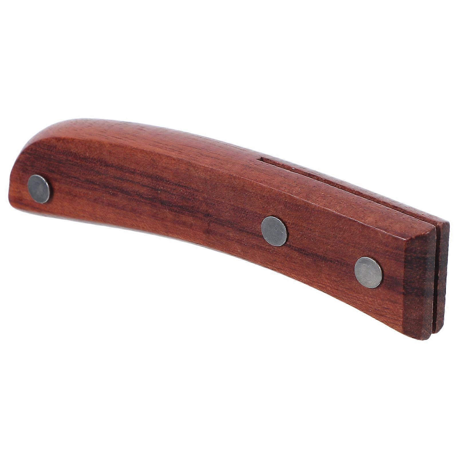 Wood Replacement Handle Kit Brown Solid Wood Handle For Extended Tool Life Ergonomic Shape Kitchen Use 1Pcs