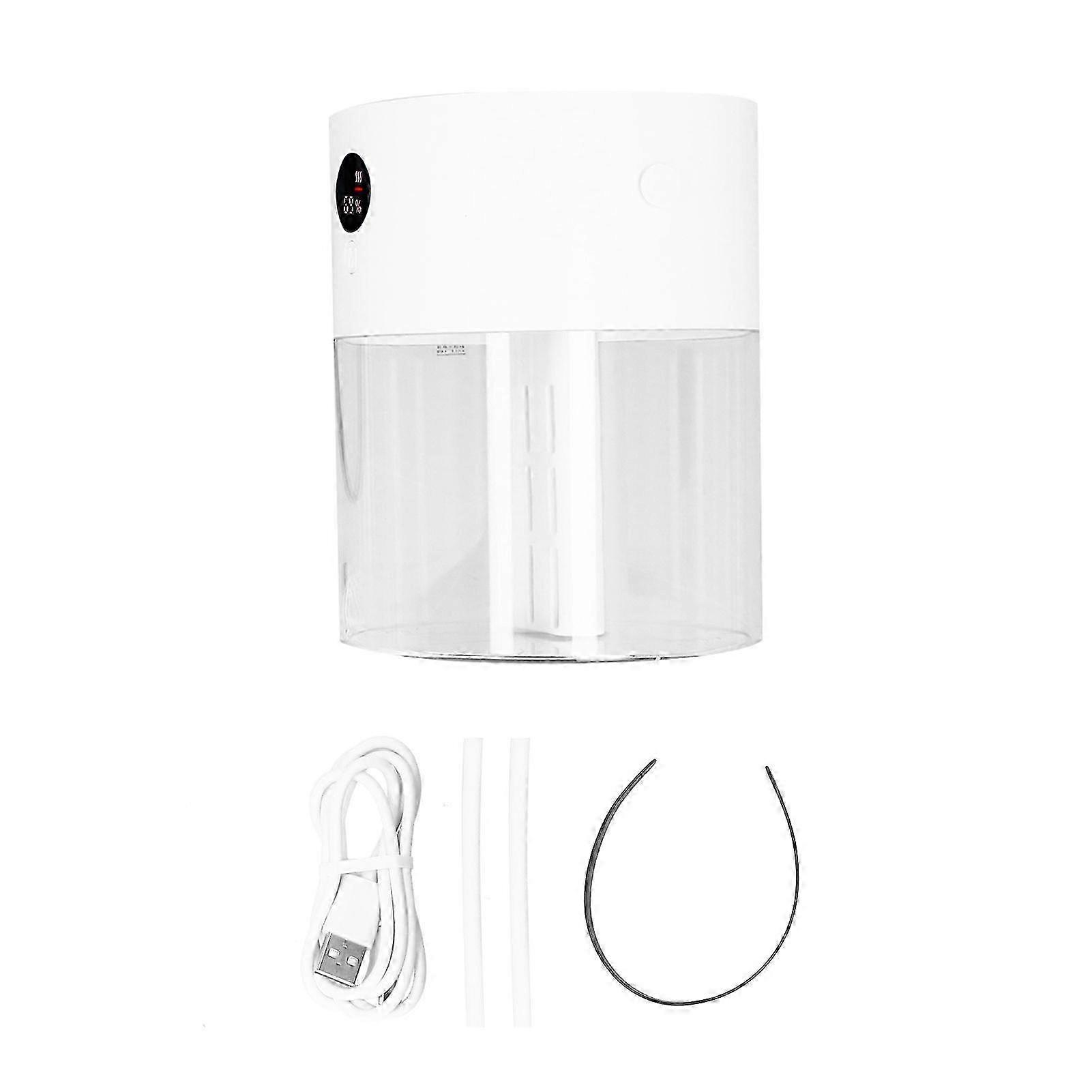 25-26 2L Smart Humidifier with Digital Display USB Charging Air Humidifier for Home OfficeWhite