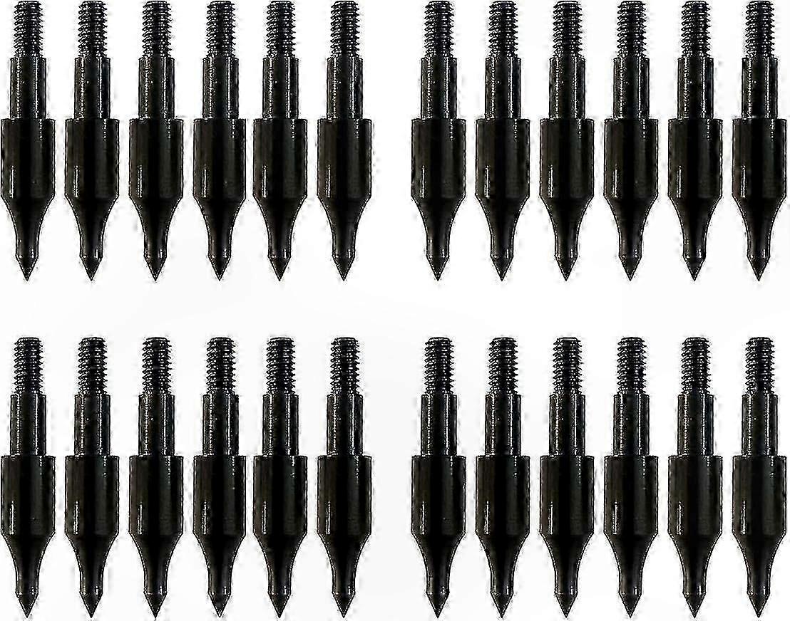 24-Pack Steel Archery Arrow Points for Target Practice and Hunting Use