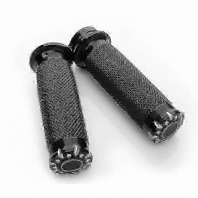 Motorcycle Handlebar Grips 1" 25mm Rubber Replacement for Cruiser Bikes Softail Dyna Touring Models